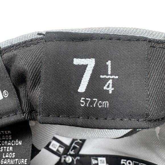 New Era 59FIFTY NFL Detroit Lions Claw Scratch Fitted Hat Men’s 7 1/4 Gray Blue - Picture 8 of 9